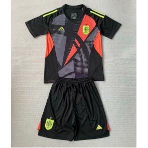 Španjolska Golmanski Gostujuci Dres za Dječji EP 2024 Kratak Rukavima (+ kratke hlače)